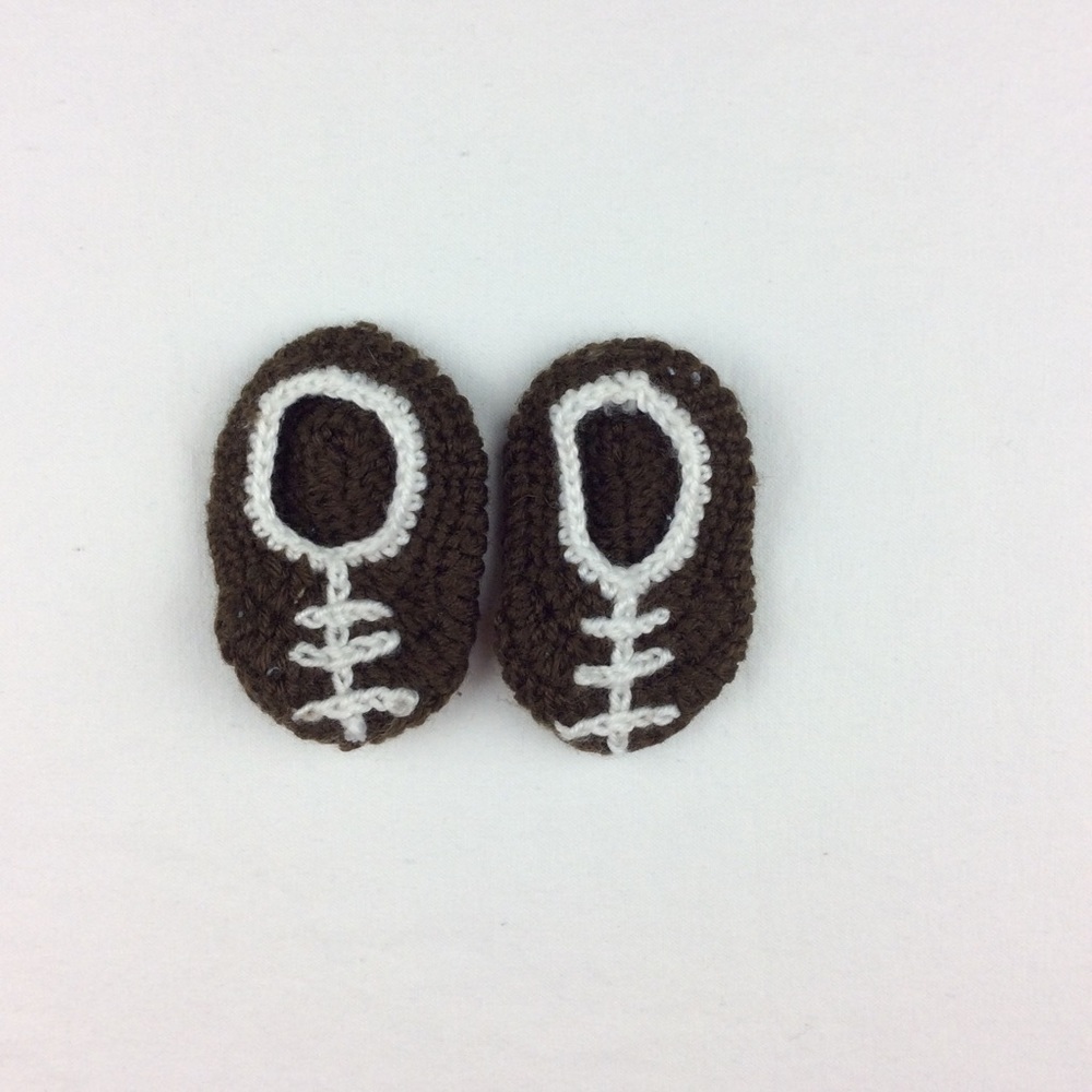 Knitted Football Newborn Shoes